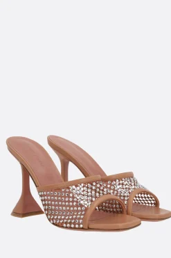 sandalo mule Lupita in rete con cristalli