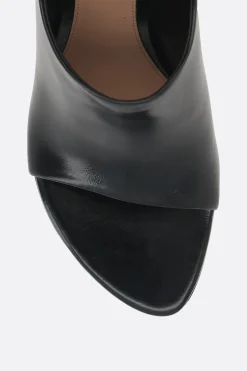 sandalo mule Rana in pelle lucida