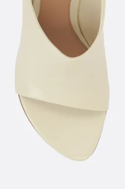 sandalo mule Rana in pelle lucida