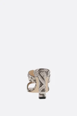 sandalo mule SR Nora in pelle stampa pitone