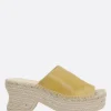 sandalo platform Petal in pelle liscia