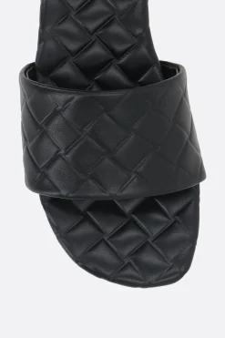 sandalo slide Amy in nappa impressa
