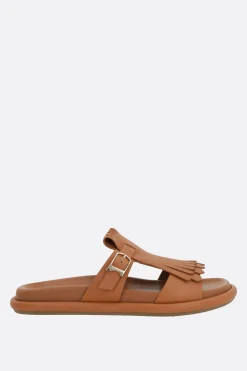 sandalo slide Dahlia in pelle liscia