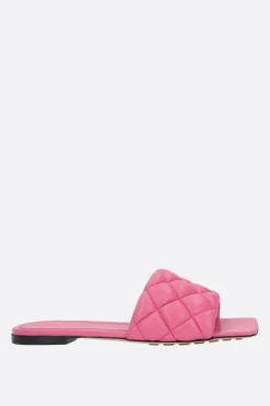sandalo slide Padded in nappa matelassé