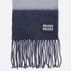 sciarpa in misto mohair a righe