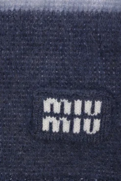 sciarpa in misto mohair a righe