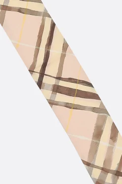 sciarpa sottile reversibile in seta Check