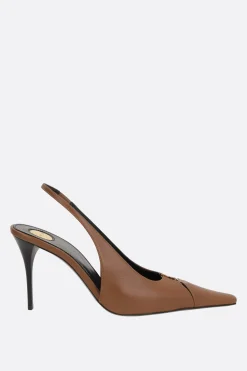 slingback Babylone Breteuil in pelle liscia