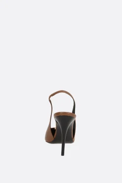 slingback Babylone Breteuil in pelle liscia