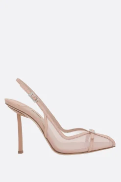 slingback Chanel Vittoria in mesh e pelle
