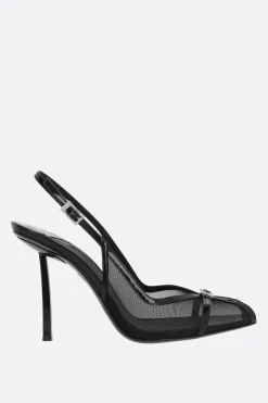 slingback Chanel Vittoria in mesh e vernice