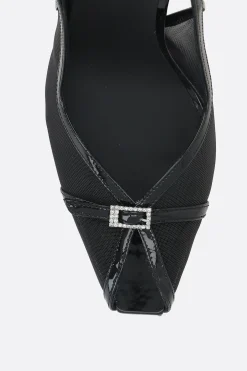 slingback Chanel Vittoria in mesh e vernice