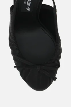 slingback platform Vally in raso
