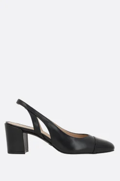 slingback Sleek in pelle liscia e vernice