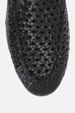 slipper DG Evening in pelle intrecciata