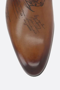 slipper Galet in pelle Scritto