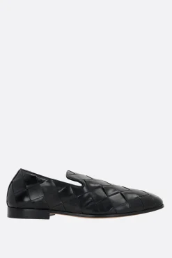 slipper Roma in Intrecciato lucido