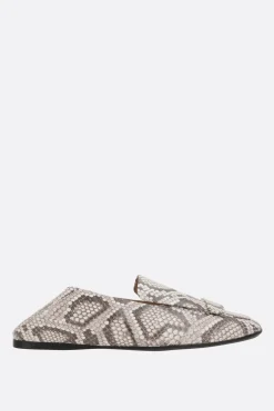 slipper SR1 in pelle stampa pitone