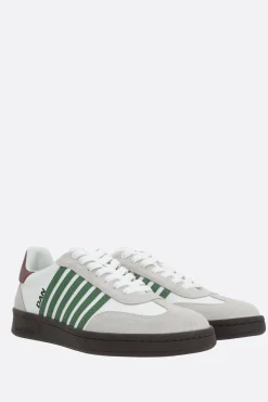 sneaker Boxer in pelle liscia e suede