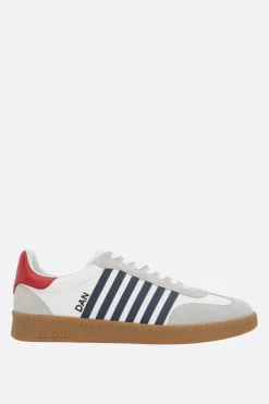 sneaker Boxer in pelle liscia e suede