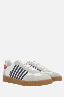 sneaker Boxer in pelle liscia e suede