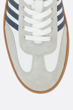 sneaker Boxer in pelle liscia e suede