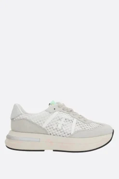 sneaker Cassie in crochet e suede