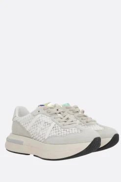 sneaker Cassie in crochet e suede