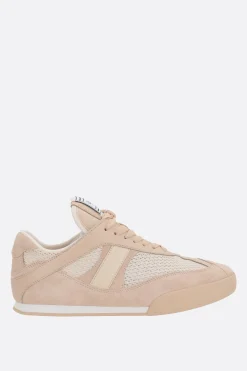 sneaker Chloé Kick in pelle liscia, suede e rete