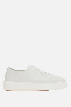 sneaker Clean in pelle martellata