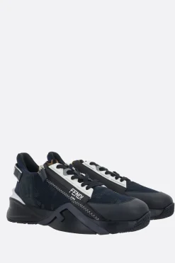 sneaker Fendi Flow in mesh e pelle liscia