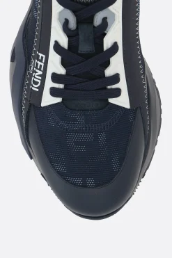 sneaker Fendi Flow in mesh e pelle liscia