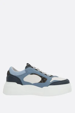 sneaker Fendi Force in pelle liscia e martellata