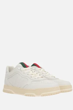 sneaker Gucci Re-Web in pelle liscia