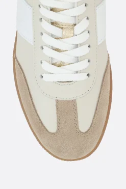 sneaker in pelle liscia e suede