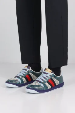 sneaker Screener in un mix di materiali
