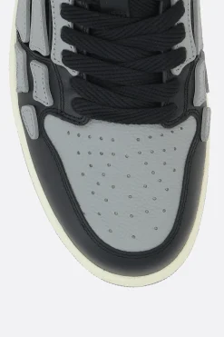 sneaker Skel Top in pelle liscia e martellata