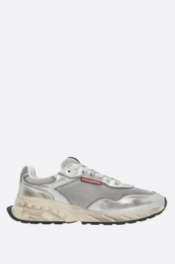 sneaker Sprinter in pelle laminata e rete