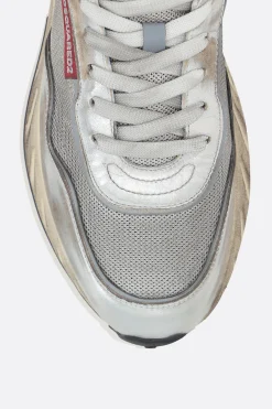 sneaker Sprinter in pelle laminata e rete