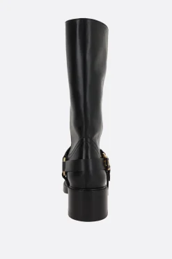 stivale biker Dakota in pelle liscia