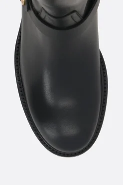 stivale biker Dakota in pelle liscia