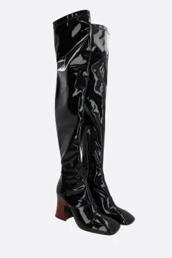 stivale cuissard Janis in vernice stretch