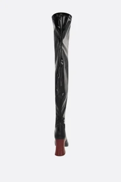 stivale cuissard Janis in vernice stretch
