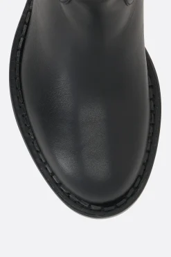 stivale in pelle liscia