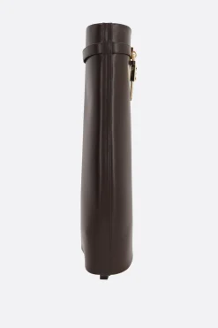 stivale Shark Lock in pelle liscia