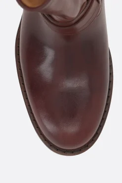 stivale texano Ildred in pelle lucida