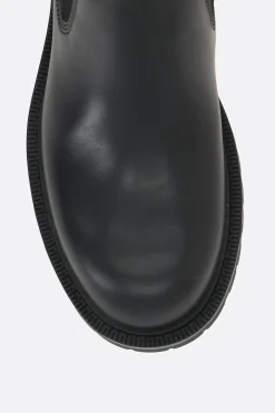stivaletto chelsea in pelle liscia