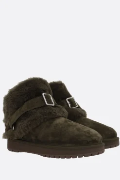 stivaletto Chubby in suede e shearling