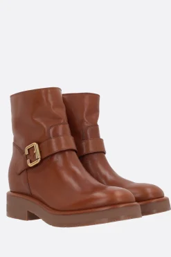 stivaletto Coddington in pelle liscia