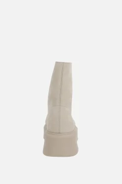 stivaletto con zip in nabuk